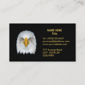 Eagle on Golden and Black Lawyer Visitekaartje (Voorkant)