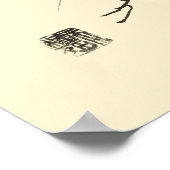 Eagle on Pine Antiek Japans Druk Poster (Hoek)