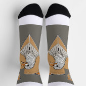 Eagle on socks. Photo logo design. Sokken (Top)