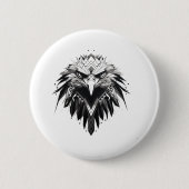Eagle ontwerp 2 ronde button 5,7 cm (Voorkant)
