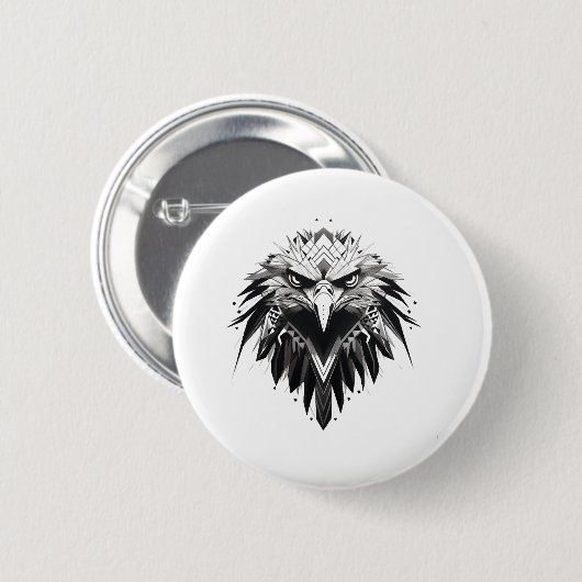 Eagle ontwerp 2 ronde button 5,7 cm (Voorkant /achterkant)