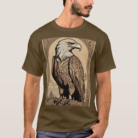 "Eagle" ontworpen T-shirt (Voorkant)