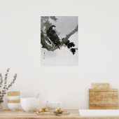 Eagle op de Pine Tree Branch, Watanabe Seitei Poster (Keuken)
