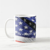 Eagle op een cactus voor de VS vlag Koffiemok (Links)