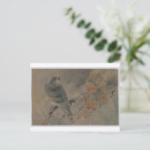Eagle op een Maple Branch Briefkaart (Staand voorkant)
