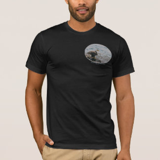 Eagle op het strand t-shirt