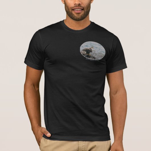 Eagle op het strand t-shirt (Voorkant)