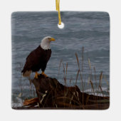 Eagle op South Beach Keramisch Ornament (Voorkant)