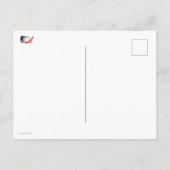 Eagle Over America Painted Flag Briefkaart (Achterkant)