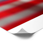 Eagle over het Amerikaanse Poster van de vlag (Hoek)