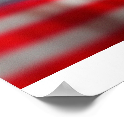 Eagle over het Amerikaanse Poster van de vlag (Hoek)