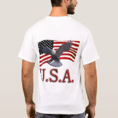 Eagle over vlag t-shirt (Achterkant)