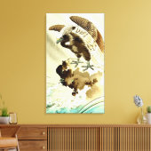 Eagle over Waves Tsuchiya Koitsu 1930 Canvas Afdruk (Insitu (Woonkamer))