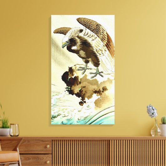 Eagle over Waves Tsuchiya Koitsu 1930 Canvas Afdruk (Insitu (Woonkamer))