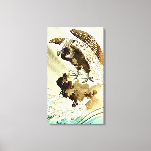 Eagle over Waves Tsuchiya Koitsu 1930 Canvas Afdruk (Voorkant)