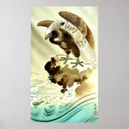 Eagle over Waves Tsuchiya Koitsu 1930 Poster