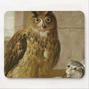 Eagle Owl and Cat with Dead Rats Muismat