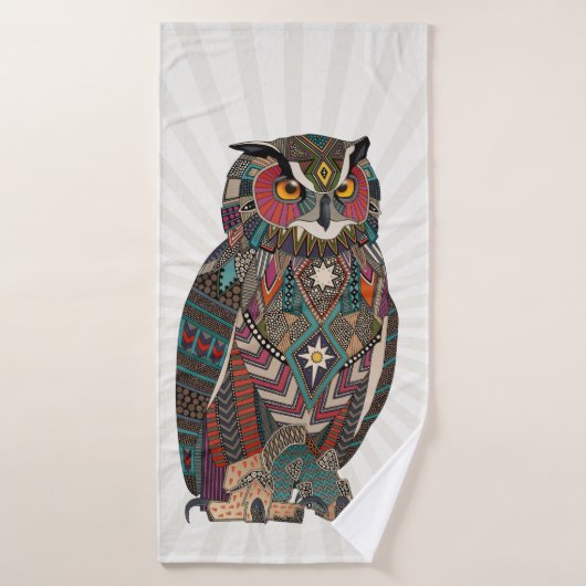 eagle owl badhanddoek (Badhanddoek)