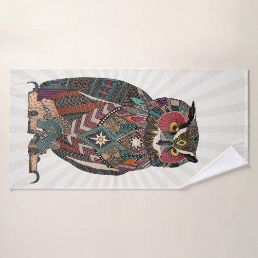 eagle owl badhanddoek (Badhanddoek)