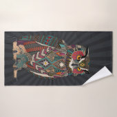 eagle owl dark badhanddoek (Badhanddoek)