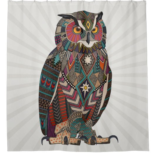 eagle owl douchegordijn (Voorkant)