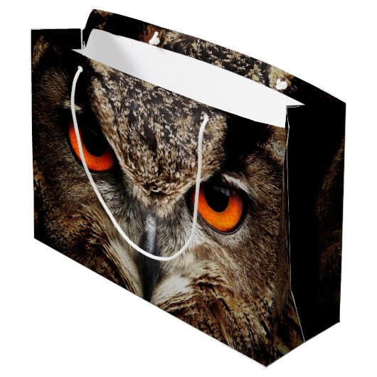 Eagle Owl Groot Cadeauzakje (Achterkant Gekanteld)