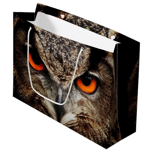 Eagle Owl Groot Cadeauzakje (Voorkant Gekanteld)