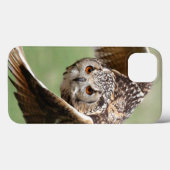 Eagle Owl in vlucht Case-Mate iPhone Case (Achterkant (horizontaal))
