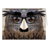 Eagle Owl met bril (Voorkant Horizontaal)