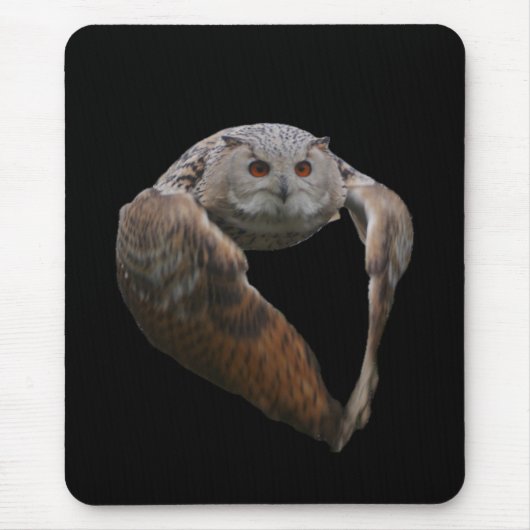 Eagle Owl Mousepad Muismat (Voorkant)