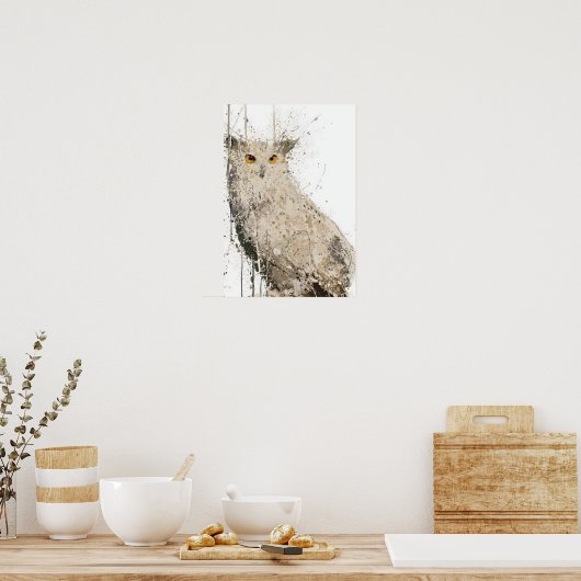 Eagle Owl Poster (Keuken)