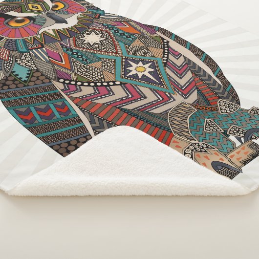 eagle owl sherpa deken (3/4)