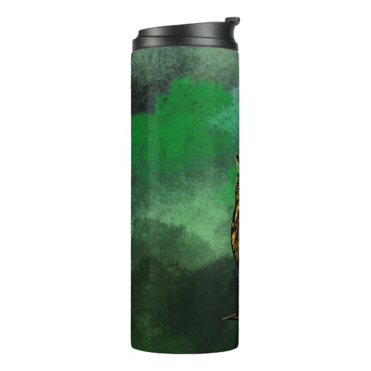 Eagle owl thermosbeker (Gedraaid links)