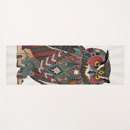 eagle owl yogamat (Voorkant (horizontaal))