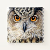 Eagle Owl ziet het mooie kunstportret aan Notitieboek (Achterkant)