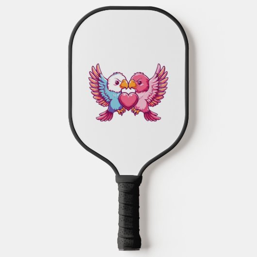 Eagle paar in liefde dierlijke Valentijnsdag Pickleball Paddle (Voorkant)