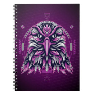 Eagle Paars Geometric Notitieboek
