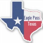 Eagle Pass Texas Sticker (Voorkant)