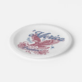 Eagle Patriottisch Amerika Papieren Bordje (Gekanteld)