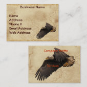 Eagle Perchment effect Visitekaartjes (Voorkant / Achterkant)