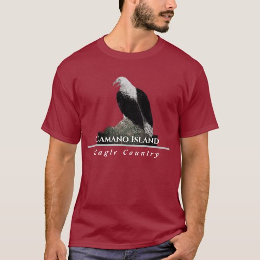 Eagle, Personaliseer de Tekst van de Stad T-shirt (Voorkant)