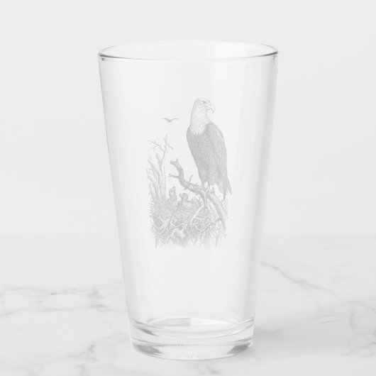 Eagle Pint Glass Glas (Achterkant)