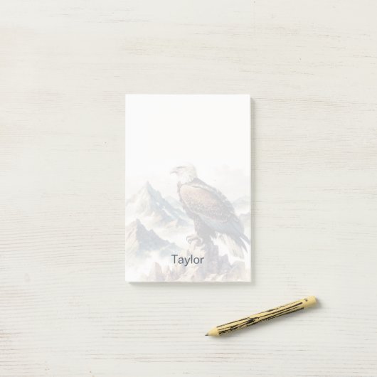 Eagle plakjes, Persoonlijke Eagle Post-it® Notes (Op bureau)