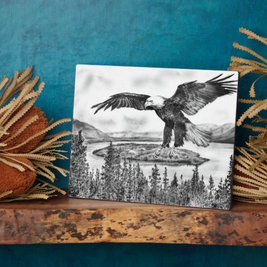 Eagle Plaque Fotoplaat (Zijkant)
