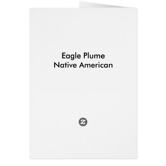 Eagle Plume (Amerikaanse kaart) (Achterkant)