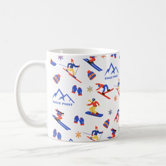 Eagle Point Beaver Utah Ski Snowboard patroon Koffiemok (Links)