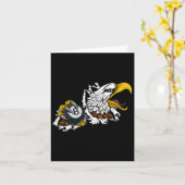 Eagle Pool 8 Ball Biljart Cartoon Kaart (Gele Bloem)