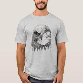 Eagle Portret in zwart en wit T-shirt