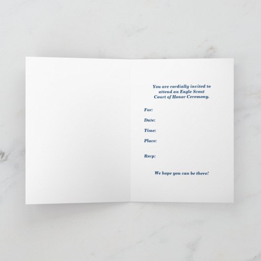 Eagle - Portret - Uitnodiging tot toekenning - Ver (Binnen)