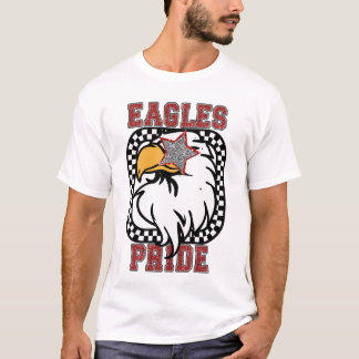 Eagle Pride Feaux Glitter Fan Apparel T-shirt